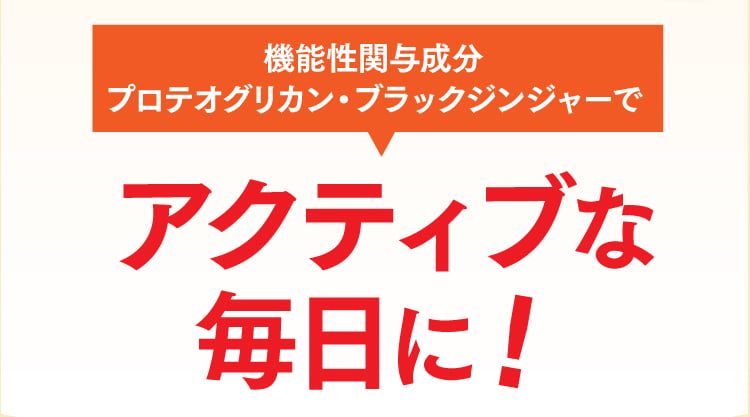 アクティブな毎日に！